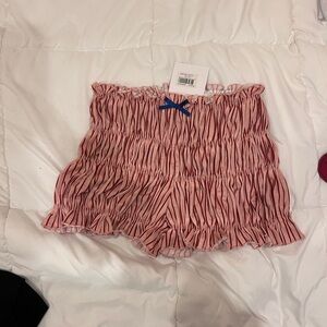 With Jean Pink Striped Skirt